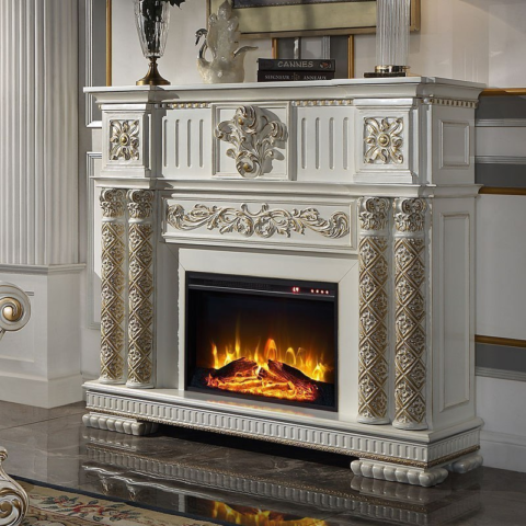 Vendome Fireplace (Antique Pearl) For Sale