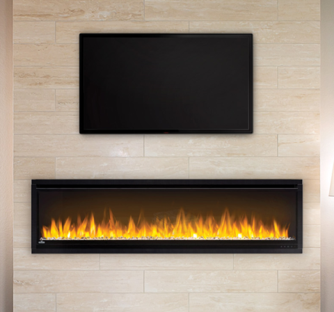 Napoleon AlluraVision 60 inch Slimline Wall Mounted Electric Fireplace For Sale