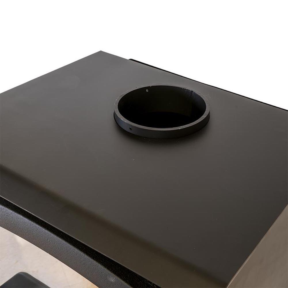 Buck Stove Model 21 Non-Catalytic and Blower Assembly Standard Wood Burning Stove For Sale With Gold Door Finish For Sale - Image 11