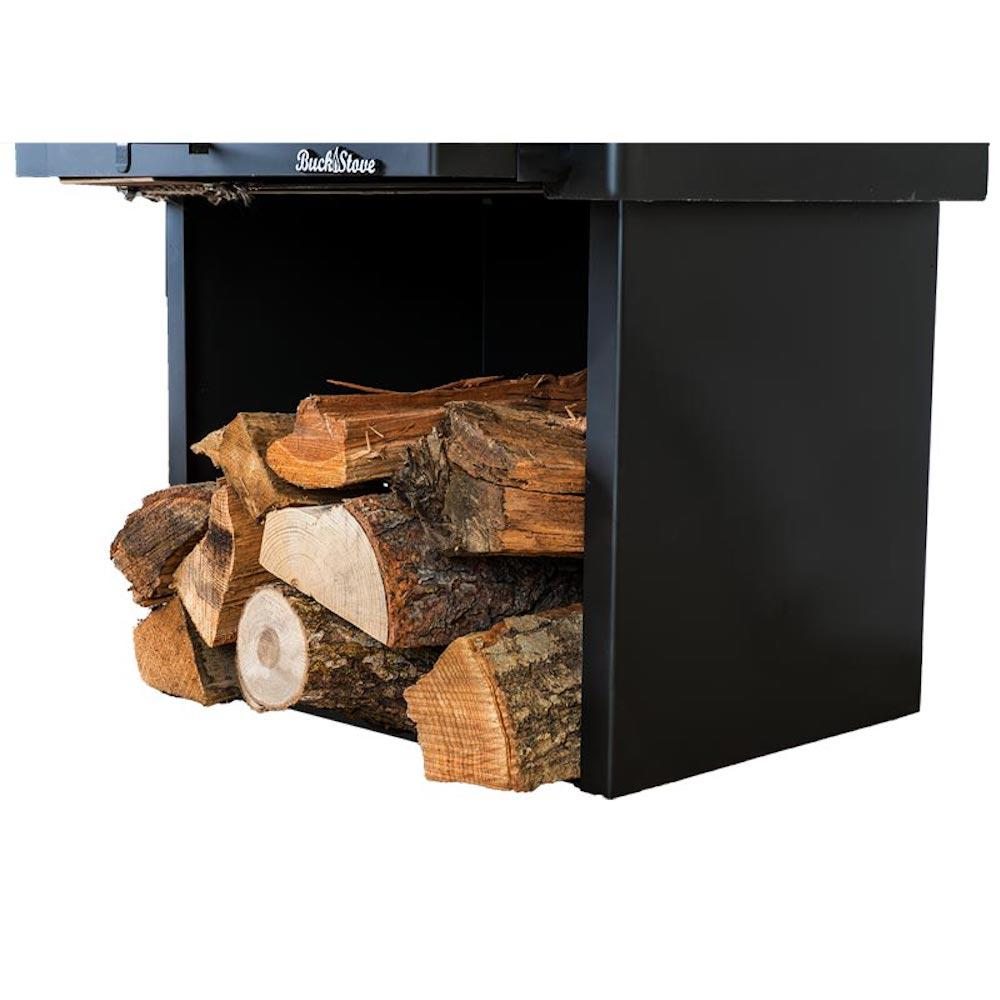 Buck Stove Model 21 Non-Catalytic and Blower Assembly Standard Wood Burning Stove For Sale With Gold Door Finish For Sale - Image 6