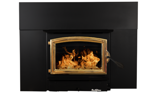 Buck Stove Model 21ZC Zero Clearance Non-Catalytic Wood Burning Stove For Sale With Gold Door Finish For Sale