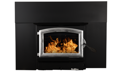 Buck Stove Model 21ZC Zero Clearance Non-Catalytic Wood Burning Stove With Pewter Door Finish For Sale