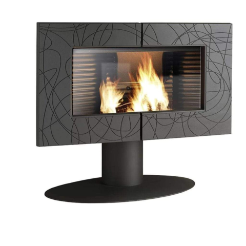 Invicta Symphonia 40" Cast Iron Wood Burning Stove For Sale