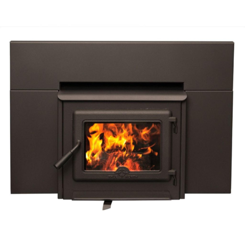 True North TN20 38" Black Vented Wood Burning Insert For Sale, EPA2020 Certified