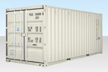 20ft Shipping Container, White – One Trip